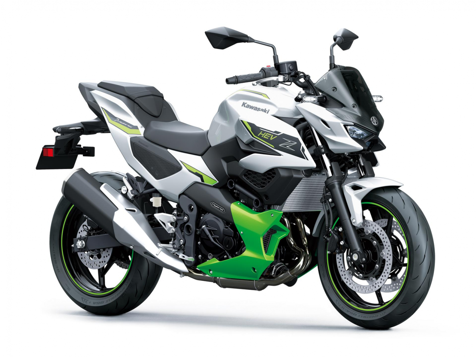 Мотоцикл KAWASAKI Z7 Hybrid (Metallic Bright Silver / Metallic Matte Lime Green / Ebony) 2025
